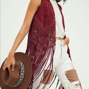 Free people we the free fable vest - brown NWT